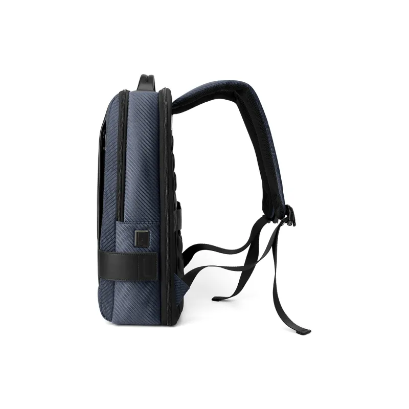 WilliamPOLO Fabric With Synthetic Leather Backpack Men's Asphalt Gray-5