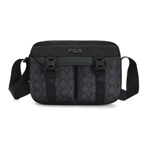 FILA Fabric Crossbody Bag Men's Jet Black