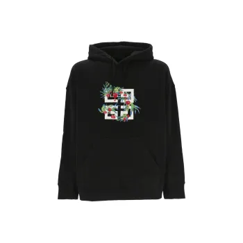 Givenchy 4G Floral Printed Drawstring Hoodie