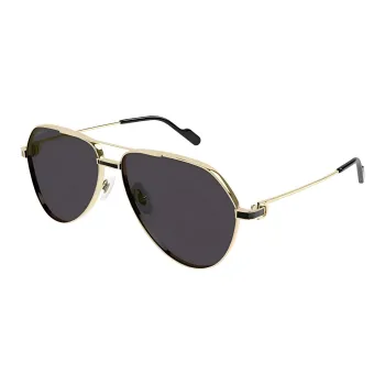 CARTIER Metal Aviator Sunglasses Men's Gold