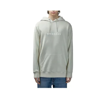 Givenchy Logo Reverse Drawstring Hoodie