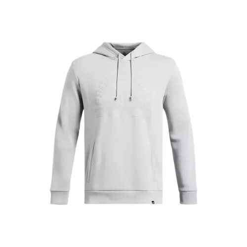 Under Armour UA Project Rock Rival Sweatshirt Men's Modern Gray