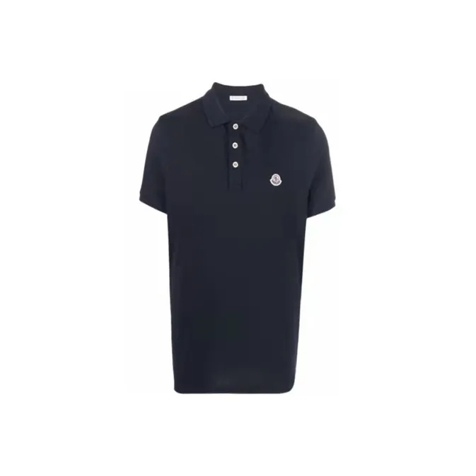 Moncler Logo Patch Short Sleeved Polo Shirt-0