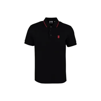 Burberry Monogram Motif Piqué Cotton Polo Shirt