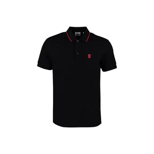 Burberry Monogram Motif Piqué Cotton Polo Shirt