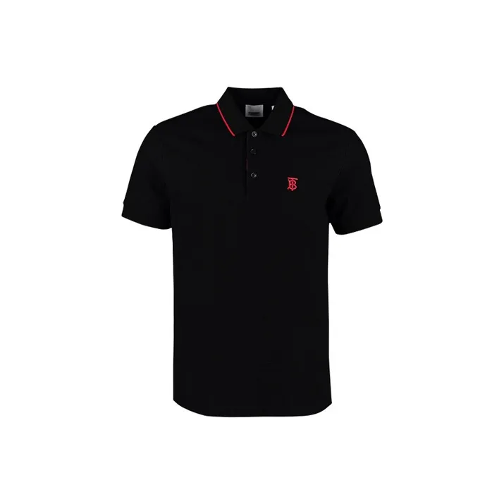 Burberry Monogram Motif Piqué Cotton Polo Shirt-0