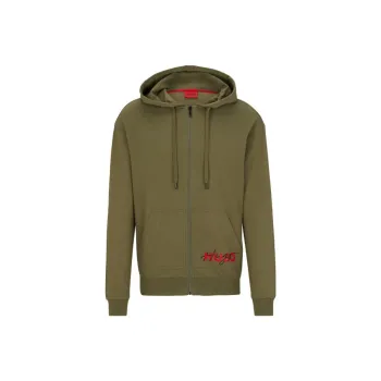 HUGO BOSS FW23 Hooded Fitted Cardigan Long Sleeved Sweatshirt Men's