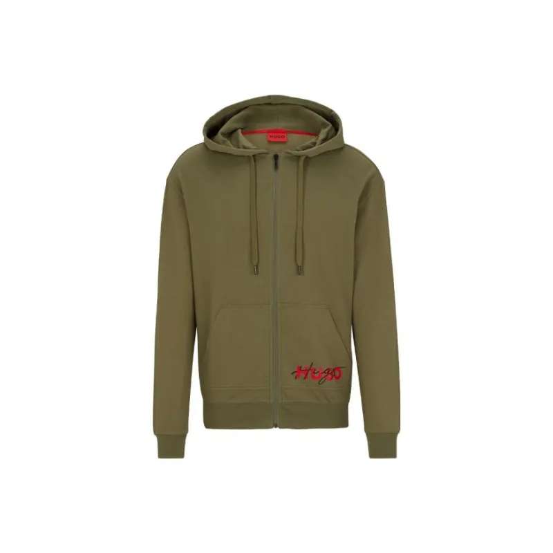 HUGO BOSS FW23 Hooded Fitted Cardigan Long Sleeved Sweatshirt Men's-0