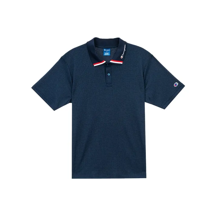 Champion Polo Shirts Unisex Navy Blue-0