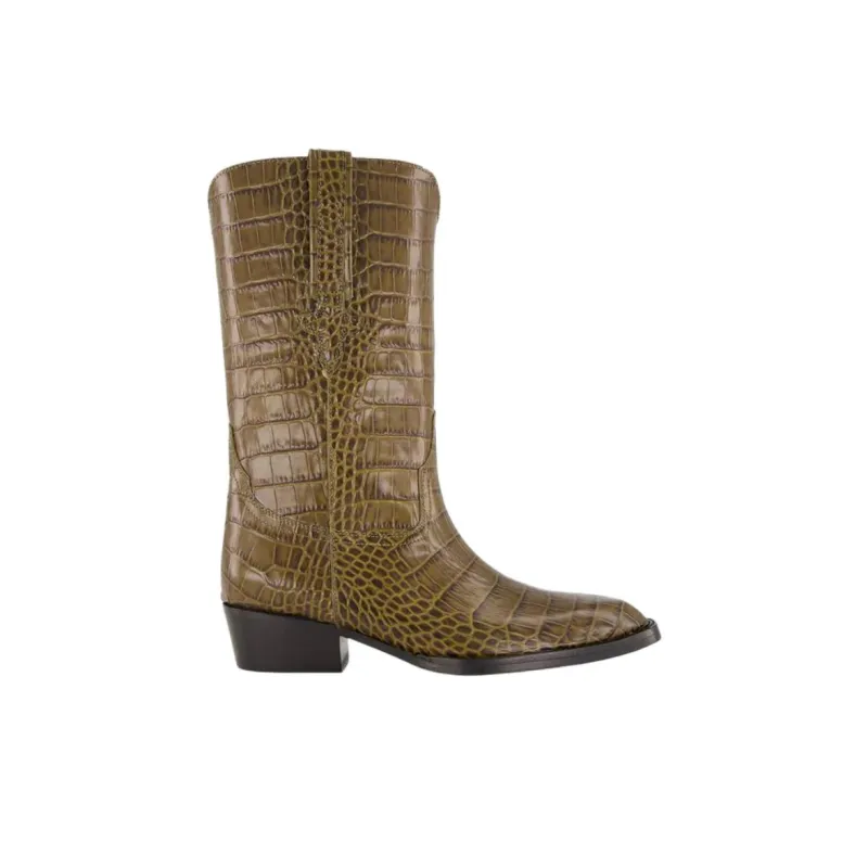 Paris Texas Hilda Embossed Boots Women's-1