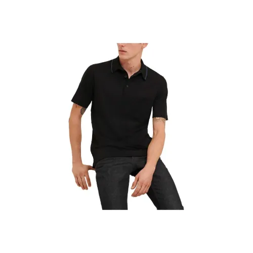 HERMES Polo Shirts Men Black