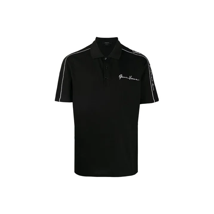 VERSACE Polo Shirts Men Black-0