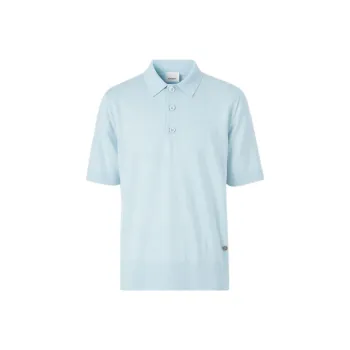 Burberry SS22 Polo Shirt Men's Light Blue