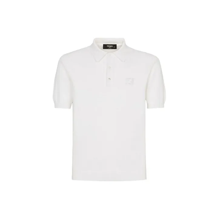FENDI Polo Shirts Men White-0