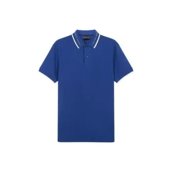 EMPORIO ARMANI Polo Shirts Men Royal Blue