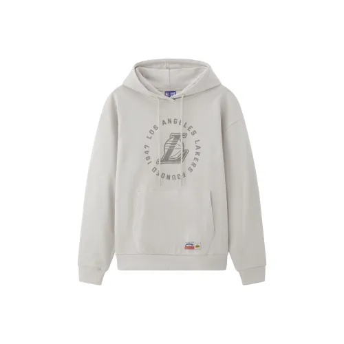 NBA Sweatshirt Unisex Light Gray White
