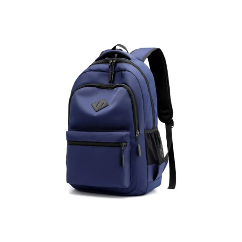 H YXIANG Oxford Backpack Regular Unisex Black/Dark Blue/Burgundy-5