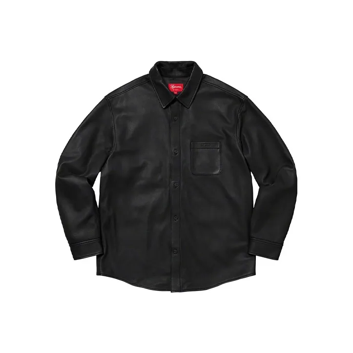 Supreme Leather Shirt-0
