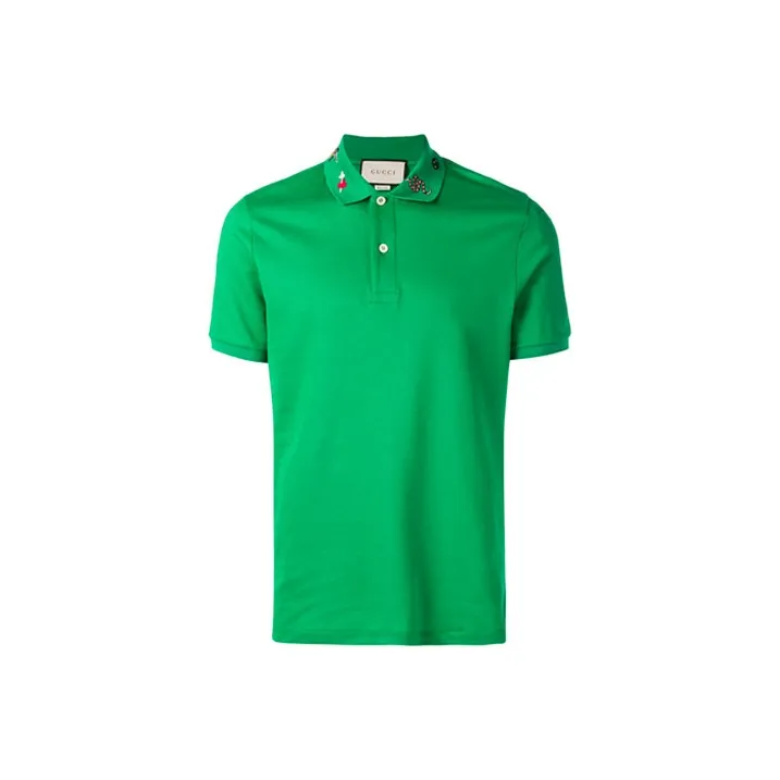 GUCCI Polo Shirts Men Green-0