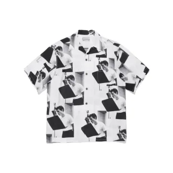 WACKO MARIA WACKO MARIA X Chet Baker Collaboration Series Shirts Men Black