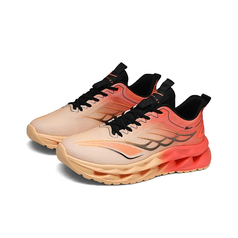 Warrior Support Lightweight Low Top Casual Physical Fitness Test Physical Exam Running Shoes Men's Yellow Orange-2