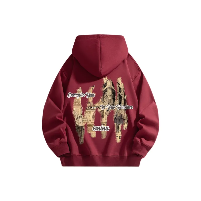 EMINU American Letter-Print Casual Sweatshirt Unisex-13