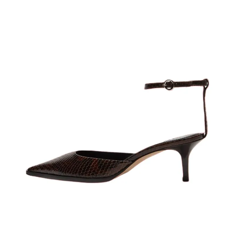 Aeyde Sarina Slim Heel High Heels 5.5cm Women's Brown-0