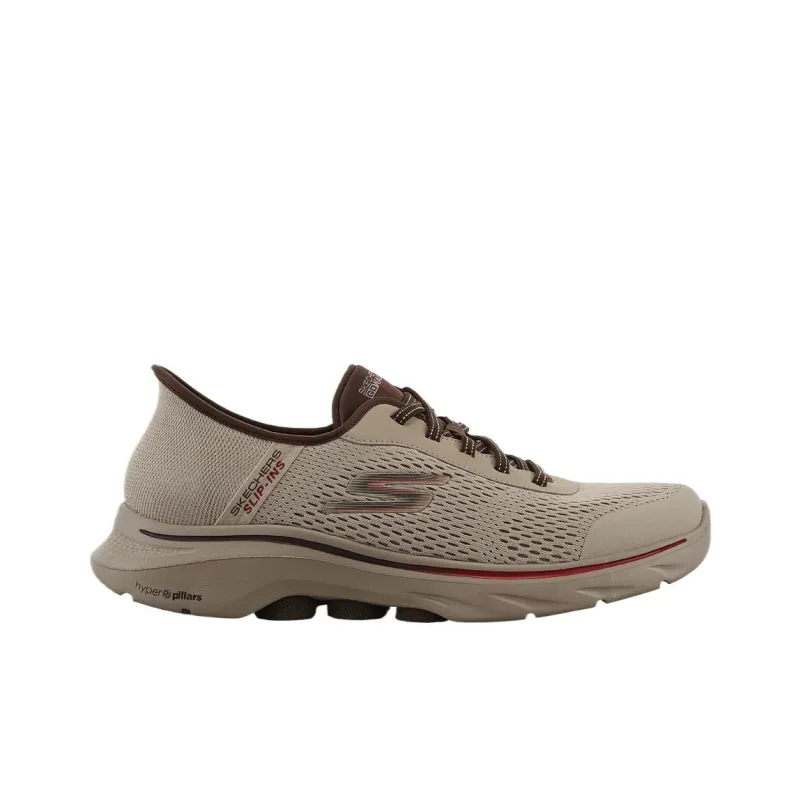 Skechers GO WALK 7 Low Top Casual Shoes Men's Tan-1