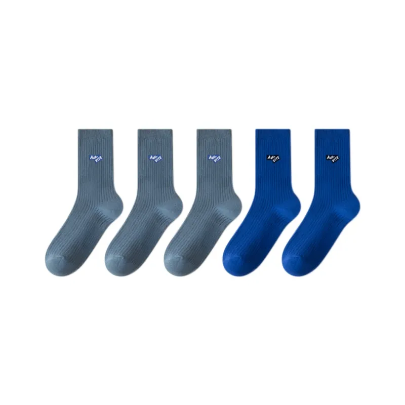 FAIRWHALE Mid Calf Socks Unisex 5 Pack-32