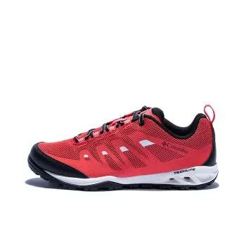 Columbia Vapor Vent Anti Slip Wear Resistant Low Top Hiking Shoes Women's Red Black