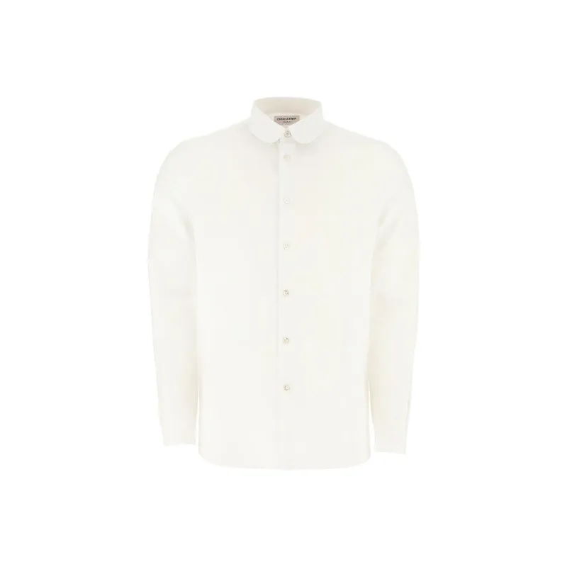SAINT LAURENT Peter Pan Collar Shirt-0