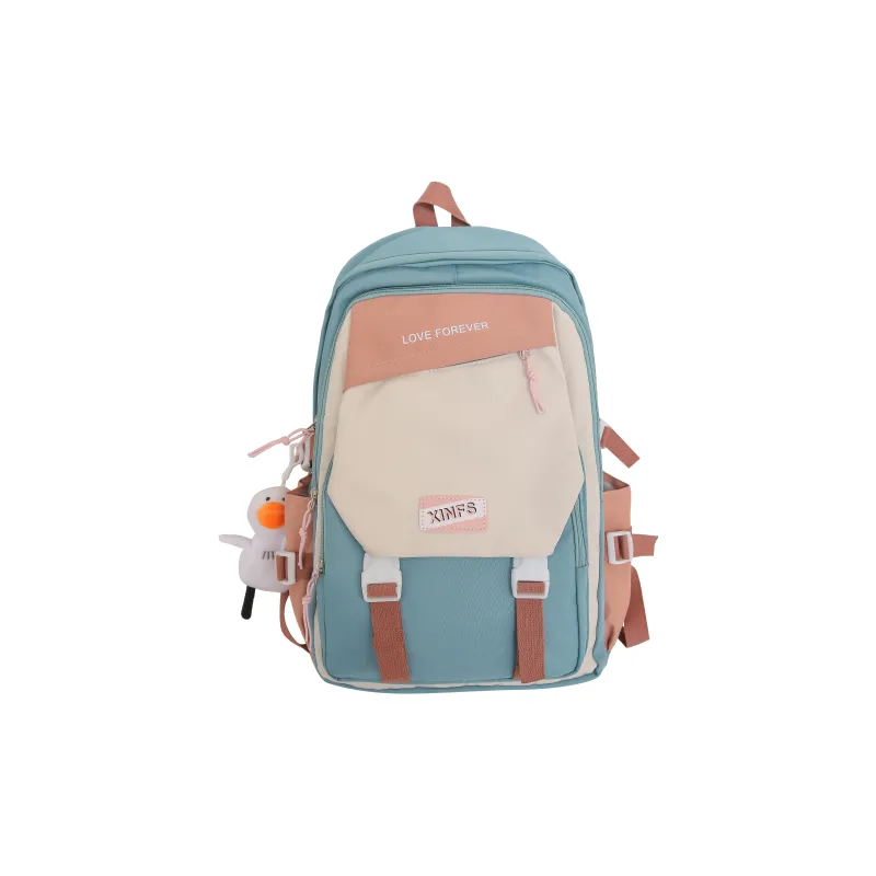 Tong Tong Rabbit Nylon Backpack Women's Black/Blue/Red/Green-11