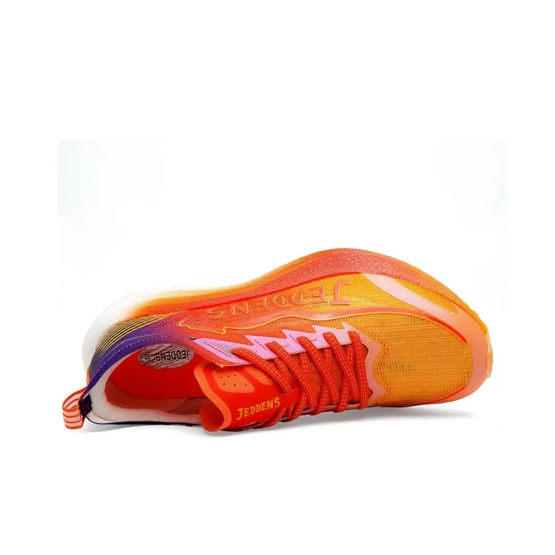 Kuding Running Shoes Unisex Low Top Sky Blue/Crimson Glow-13