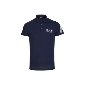 EMPORIO ARMANI Polo Shirts Men Navy Blue