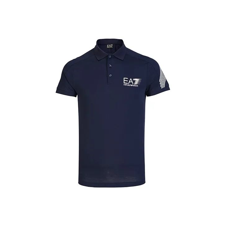 EMPORIO ARMANI Polo Shirts Men Navy Blue-0