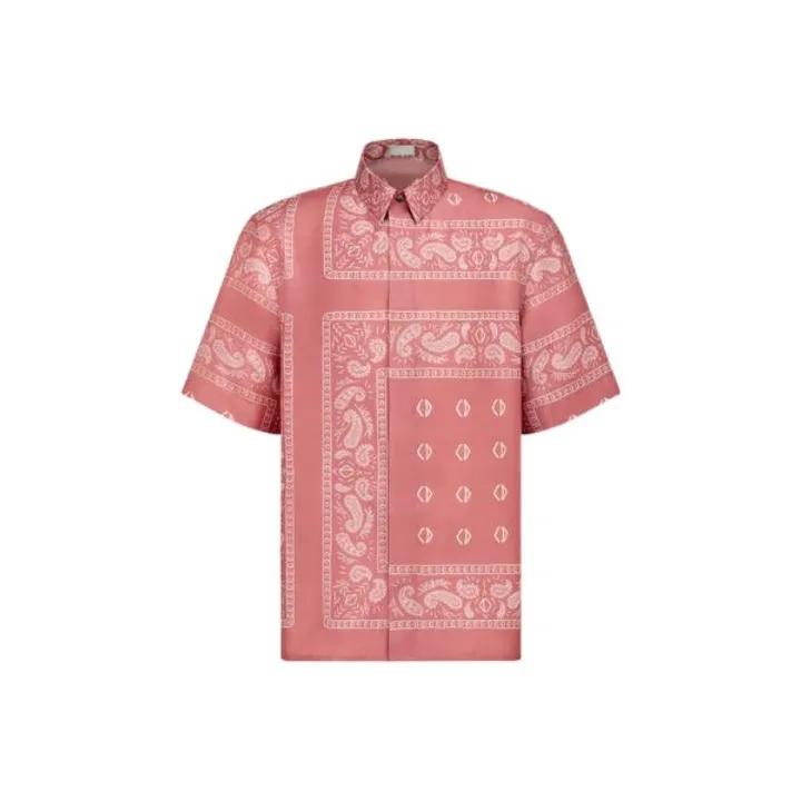DIOR X Cactus Jack Short Sleeved Shirt With Bandana Motif-0