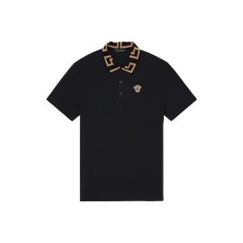 VERSACE Polo Shirts Men's Black