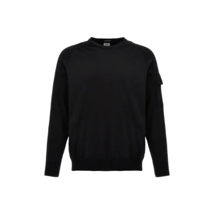 C.P.Company Logo appliqué Fine knit Jumper-0