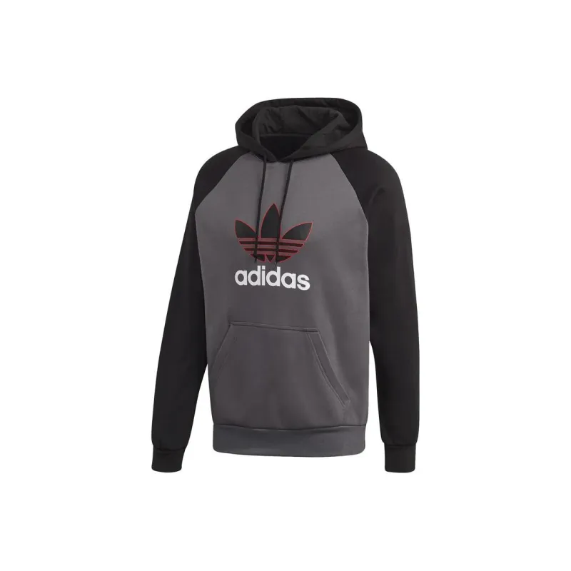 Adidas Originals 2.0 Linear Overhead Hoodie Sweatshirt Men's Dark Gray-0