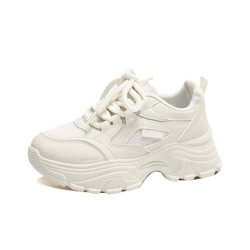 Budding Bear Anti-Slip Wear-Resistant Breathable Lightweight Height Increasing Low-Top Chunky Sneakers Women's Box-24
