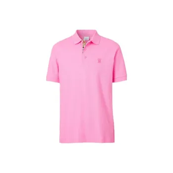 Burberry Polo Shirts Men Pink