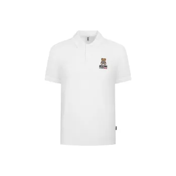 MOSCHINO Polo Shirts Men White