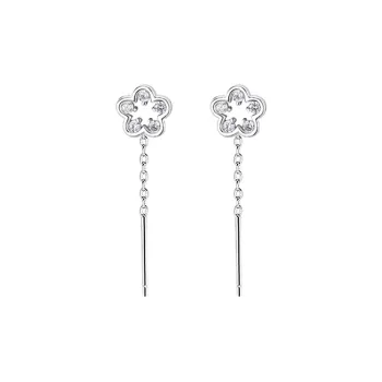 MGS 999 Fine Silver Drop Earrings Women's