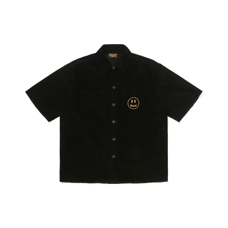 Drew House Letter Logo Series Shirts Unisex Black-0
