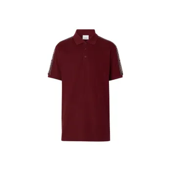 Burberry Polo Shirt Men's Dark Purple Red