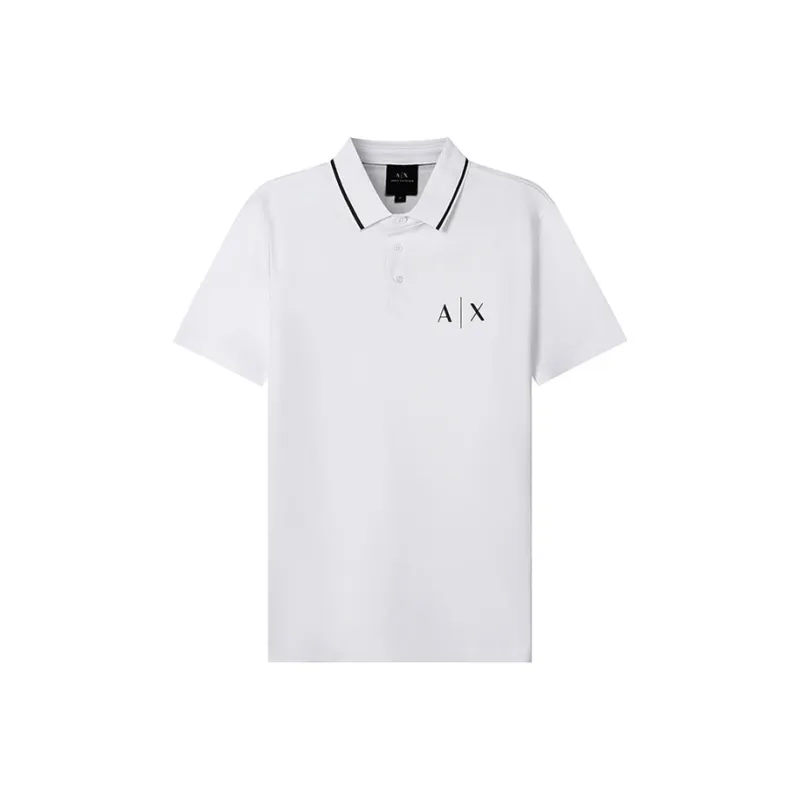ARMANI EXCHANGE Polo Shirts Men White-0