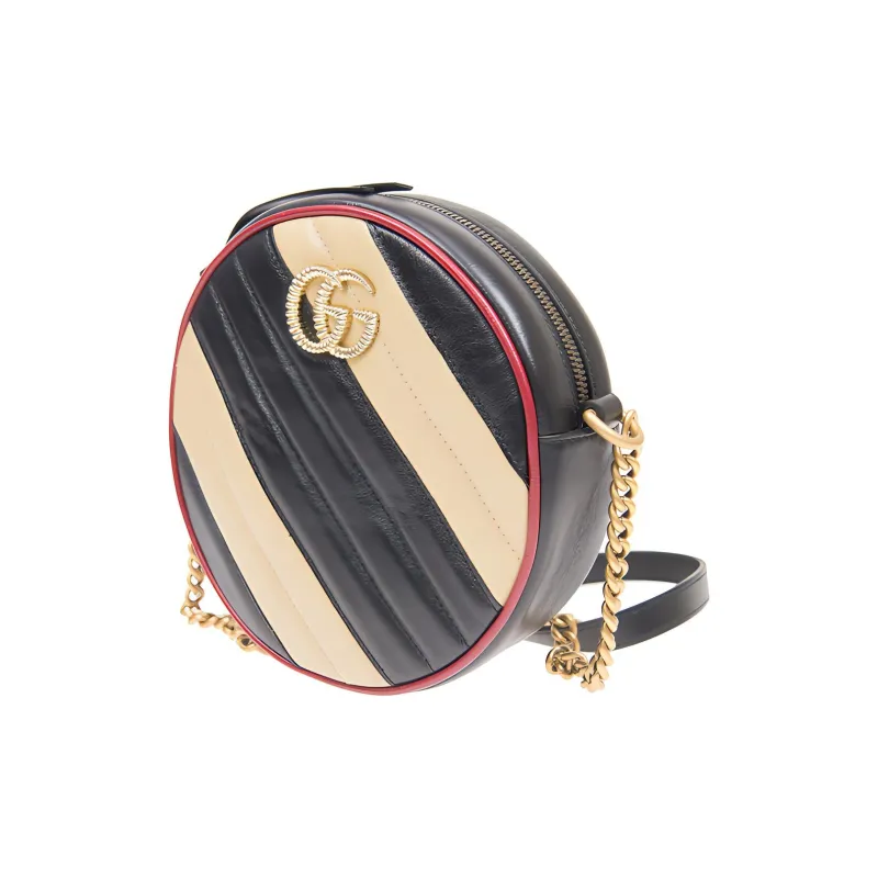 GUCCI Marmont Cow Leather Round Bag, Crossbody Bag, Shoulder Bag Women's-1