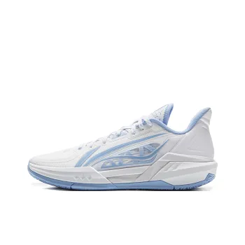 LINING Light Speed 3 Basketball Shoes Men Low Top White Blue