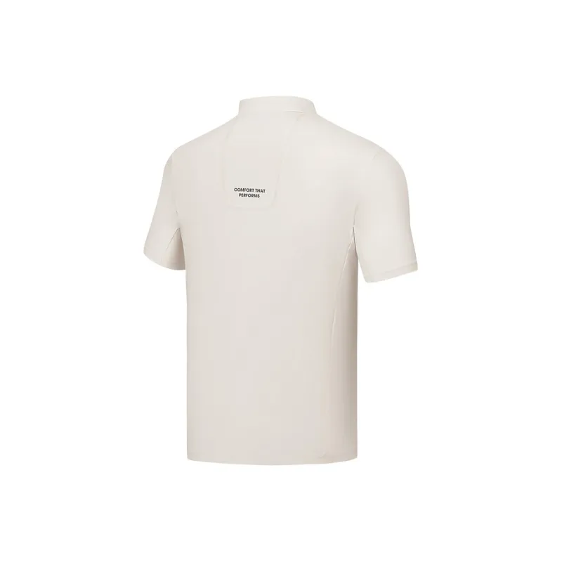 Skechers Comfort Sports Series Polo Shirt Men's White Sand-1