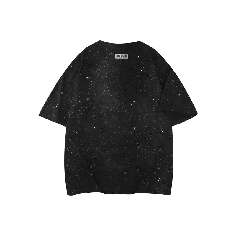 Kepu T Shirt Unisex Tie Dye Black-2